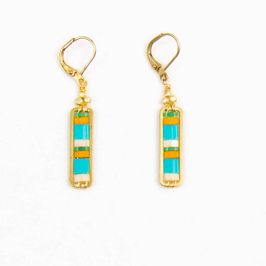 Miyuke Colorblock Dangle Earrings