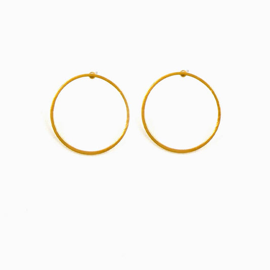 Open Circle Post Earrings